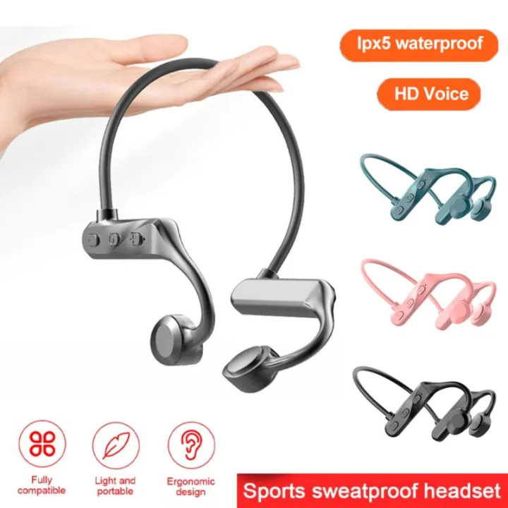 【COD】K69 Bone Conduction Wireless Headphones Sports Headphones With Mic