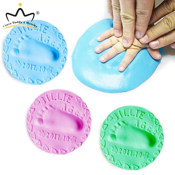 Newborn Handprints Polymer Clay DIY Baby Baby Footprints Stamps For Infant Modeling Light Clay