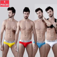 5Pcs Calivn Klain Letter Mens Briefs Slip y Men Underpants Breathable 3D-Pouch Male Underwear Low-Waist Briefs Cueca Panties