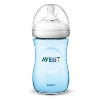 ??. Philips AVENT ขวดนม รุ่น Natural ขนาด 9 ออนซ์ / 260ml สีฟ้า 1 ขวด (ไม่มีกล่อง)