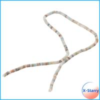 X-STARRY กลมแบนราบ ลูกปัดหินสีขาว หินอเมซอน 4x2mm ลูกปัดสร้อยข้อมือขนาดเล็ก 38ซม. ค่ะ อัญมณีกึ่งอัญมณี ลูกปัดหินกึ่งอัญมณี การทำเครื่องประดับด้วยลูกปัด