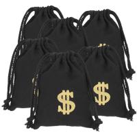 6pcs Drawstring Bags Coins Gift Game Machine Coins Wrapping Bags Coin Money Bag Cotton Linen Game Machine Drawstring Cloth Bag Gift Wrapping  Bags