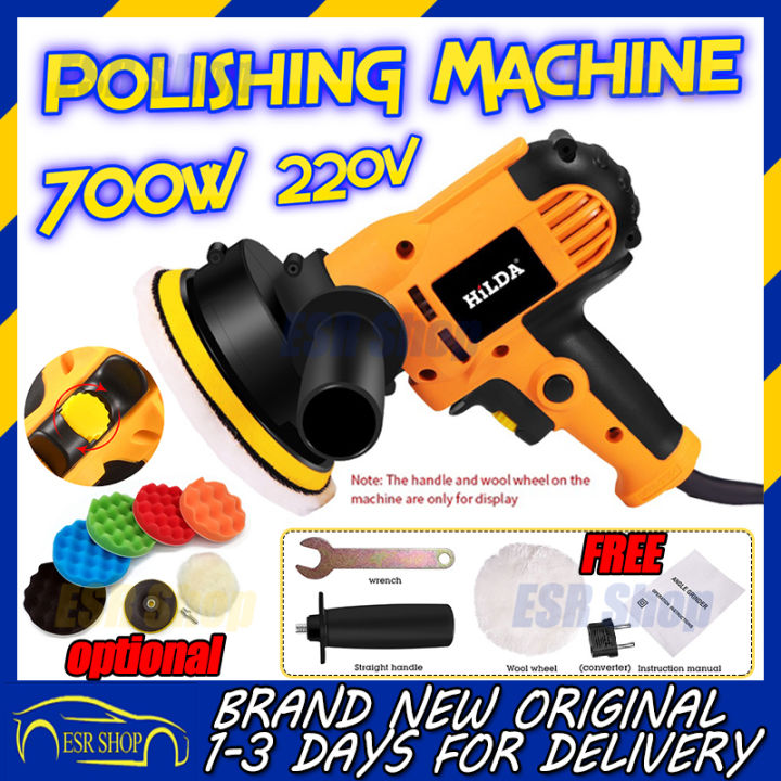 220V 3700rpm Electric Car Polisher Machine 700W Auto Polishing
