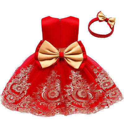 LZH Infant Christmas Dresses For Baby Girls Lace Princess Dress Baby 1st Year Birthday Dress Baptism Party Dress Newborn Clothes