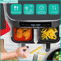 แผ่นรองหม้อทอด Air Fryer ซิลิโคน2ชิ้นแผ่นรองหม้อทอด Air Fryer นอนสติกใช้ซ้ำได้แผ่นรองหม้อทอด Air Fryer สี่เหลี่ยมแผ่นรองซิลิโคนหม้อทอด Air Fryer แผ่นรองหม้อทอด Air Fryer กันติดเสื่อหม้อทอด Air Fryer สำหรับอบทำอาหาร