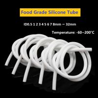 White Imported Silicone Tube ท่อซิลิโคนสีขาวนำเข้า ID0.5 1 2 3 4 5 6 7 8มม. ~ 32มม. ท่อเชื่อมต่อน้ำแบบนิ่มท่อซิลิโคนยืดหยุ่นเกรดอาหารปลอดสารพิษ