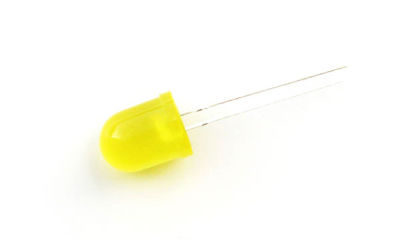 LED yellow diffused 10mm ULTRA BRIGHT! (5 LEDs) - COLE-0254
