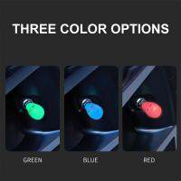 1~5PCS Skull Luminous Tire Valve Caps Bicycle Wheel Spoke Tire Valve Cap Skull Shape Light Motorcycle Bike Light Emitting Valves