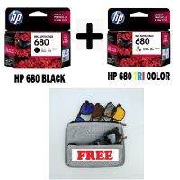 หมึกแท้  HP680,  แพ็คคู่   Black &amp; Tri-colorInk Cartridges #หมึกปริ้น  #หมึกสี  #หมึกปริ้นเตอร์  #หมึกเครื่องปริ้น hp #ตลับหมึก