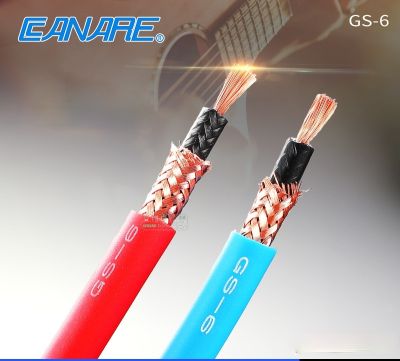 CANARE GS-6 Kabel Speaker Gitar Subwoofer DIY Sinyal Audio Koaksial Tembaga Bebas Oksigen Demam Biru Merah
