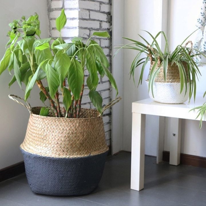 woven-basket-rattan-hanging-pot-dirty-hamper-storage-holder-organizer