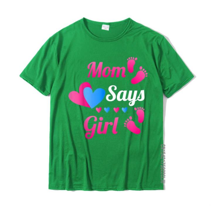 gender-reveal-mom-says-girl-team-pink-baby-reveal-t-shirt-t-shirt-tops-t-shirt-retro-cotton-personalized-leisure-men
