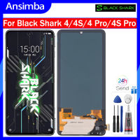 Ansimba วัสดุ OLED หน้าจอ LCD สำหรับ Xiaomi Black Shark 4/Black Shark 4S/Black Shark 4 Pro/Black Shark 4S Pro จอ OLED และ Digitizer ประกอบเต็มตัวเครื่อง