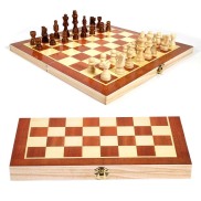 International chess sets-wooden box with buckle and chess pieces
