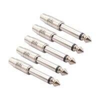 5ชิ้นแจ็คอะแดปเตอร์เสียงสเตอริโอ6.5Mm ปลั๊ก Mono แฟชั่นใหม่เอี่ยมมีประโยชน์เป็นที่นิยม