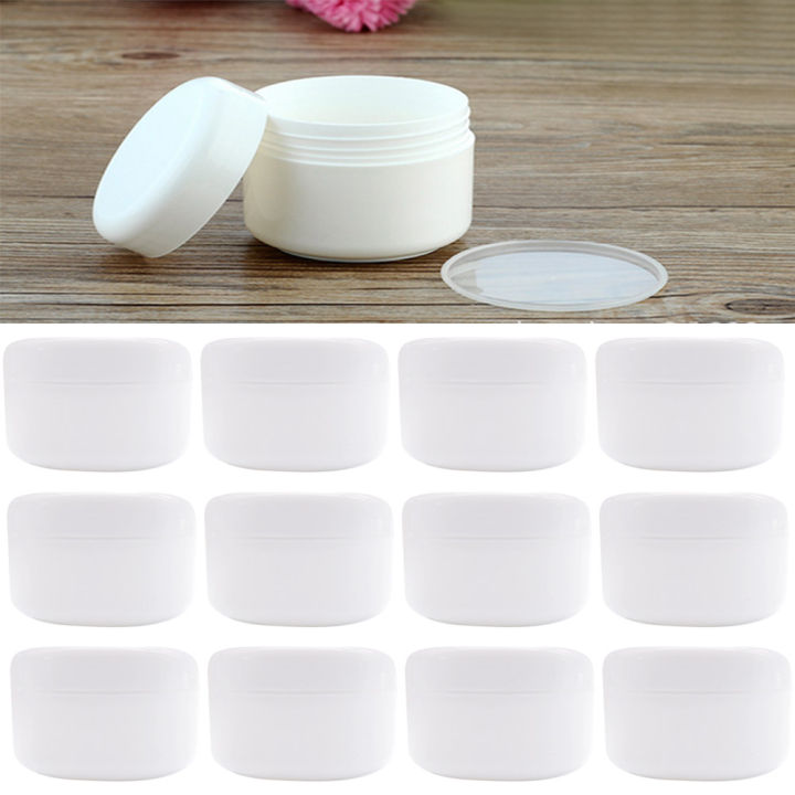 Elek 12 Pcs 100G Empty Clear Plastic DIY Homemade Travel Lip Balm ...