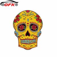 【cw】 Day Of The Dead Car Sticker Reflective Decal 10.3CMx13.8CM ！