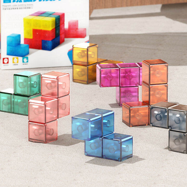 ของเล่น-luban-magnetic-blocks-ลูกบาศก์รูบิคที่สร้างสรรค์และหลากหลายเลียนแบบลูกบาศก์เรขาคณิตบล็อกสามชั้นของเล่นประกอบสติปัญญาสำหรับเด็ก