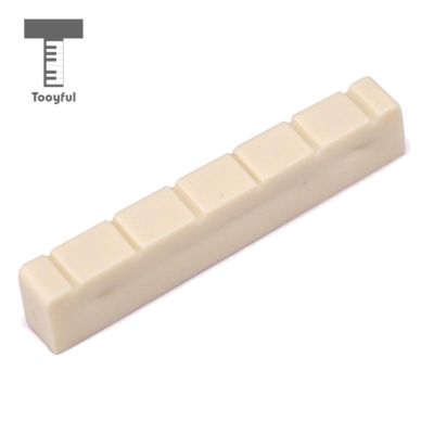 ‘【；】 Tooyful 2Pcs Plastic 48Mm Classical Classic Guitar Nuts 6 String Bone Slotted Nut Guitar Parts Replacements