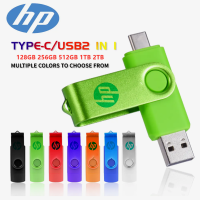 HP USB OTG แฟลชไดร์ฟ Type-C ไดร์ฟปากกา512GB 1TB 2TB คีย์แท่ง USB สำหรับสมาร์ทโฟนแอนดรอยด์