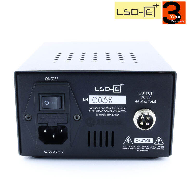 clef-lsd-e-plus-linear-power-supply-usb-5v-4a-เครื่องชาร์ตแบบ-linear-สำหรับโทรศัพท์มือ-เครื่องเสียง-แบบ-4ช่องเสียบ-ประกันศูนย์-3ปี