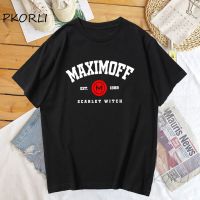 Maximoff Est 1989 T เสื้อผู้หญิงแขนสั้น Wanda Maximoff Tee เสื้อ Femme พิมพ์ลายผ้าฝ้าย Tshirt Harajuku Vintage เสื้อผ้าสตรี S-5XL