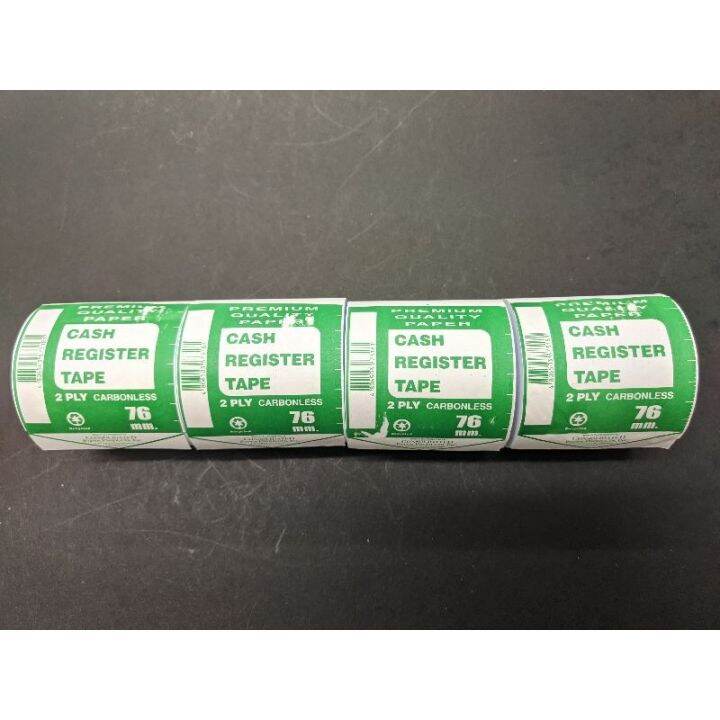 Carbonless TwoPly Cash Register Tape 4pcs 57 76mm Lazada PH