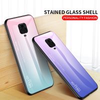 สำหรับ Redmi Note 9S Redmi Note 9 Pro เคสโทรศัพท์ Redmi Note 9S 9Pro เคสกระจกเทมเปอร์แข็งป้องกันกรอบ TPU แบบนุ่มกันกระแทกแฟชั่นฝาหลัง