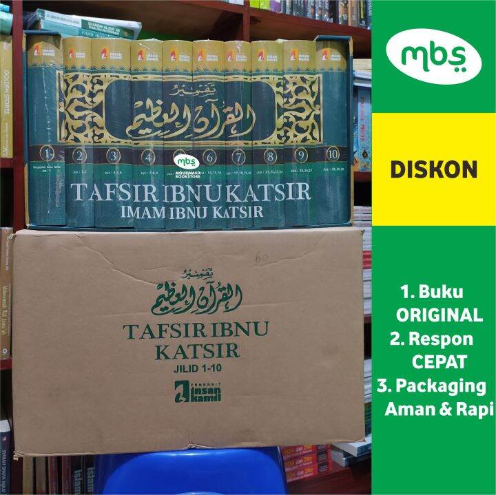 Paket Lengkap Jilid Tafsir Ibnu Katsir Imam Ibnu Katsir Lazada Indonesia