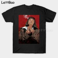 Pulp Fiction Mia Wallace Quentin Tarantino Cotton Tshirt Men Tees T Shirt Men Funny Tees Mens 100% Cotton Gildan