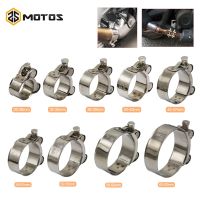 ■ ZS MOTOS Motorcycle Stainless Steel 304 Single Exhaust Pipe Clamp Tube 26-63mm Exhaust Clamp Clip For Slip-on Type Muffler