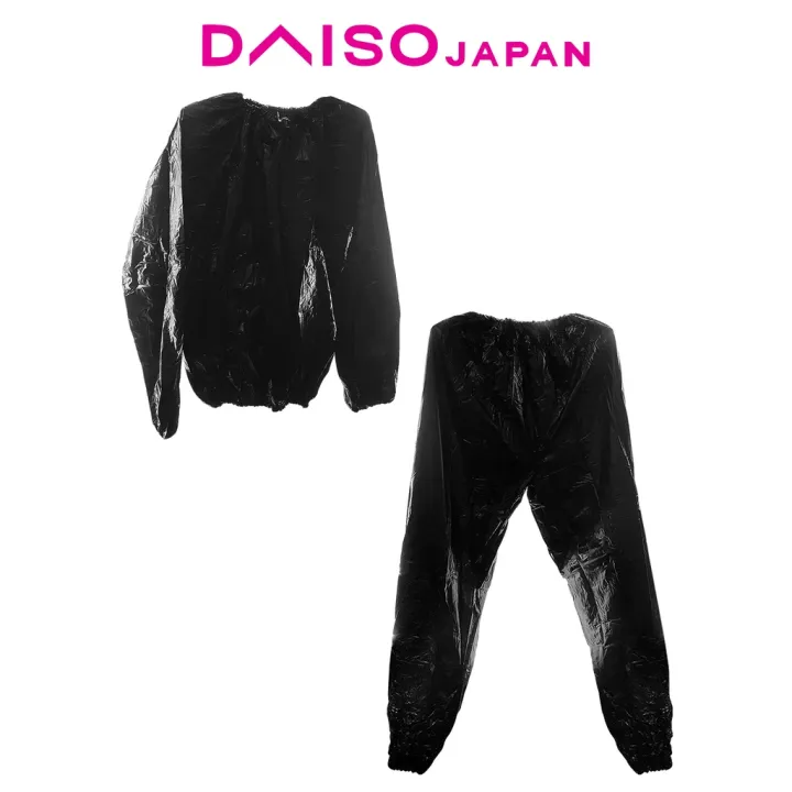 Daiso Black Medium Sauna Suit Lazada PH