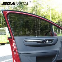 2pcs Car Side Window Sun Shade Film PVC Electrostatic Sticker Sunscreen Summer Anti-UV Anti-Glare Cuttable Sun Protection Film