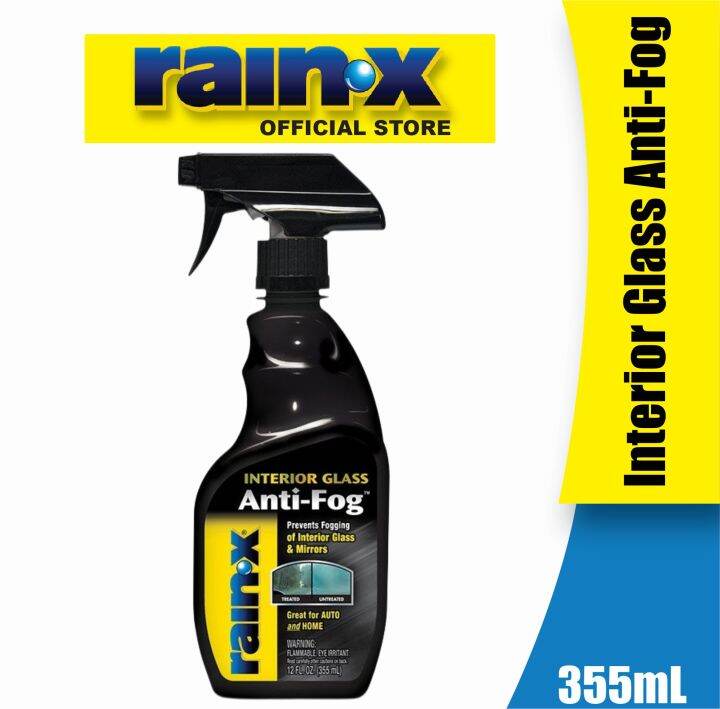 RainX AntiFog Trigger Spray 355mL Interior Glass Mirror AntiFog Haze