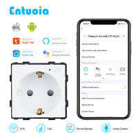 ENTUOIA WiFi ซ็อกเก็ตฟังก์ชั่นส่วนที่สำคัญสมาร์ทเสียบพลังงานการตรวจสอบอินเทอร์เน็ตซ็อกเก็ตเต้าเสียบไฟฟ้า Tuya APP ชีวิตสมาร์ท