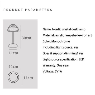 YONUO โคมไฟตั้งโต๊ะ LED เซนเซอร์สัมผัส ประดับเพชรคริสตัล สไตล์นอร์ดิก สําหรับตกแต่งห้องนอน โรงแรม ข้างเตียง