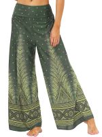 【CC】 Harem Wide Leg Straight PantsPalazzo Boho Hippie Beach Pants Belly