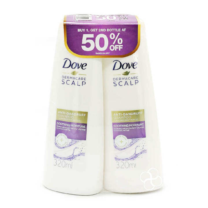 Dove Soothing Moisture Anti Dandruff Shampoo 320ml Promo Pack Lazada Ph 5604