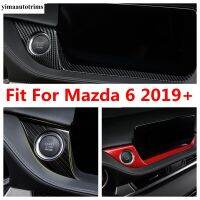 For Mazda 6 2019 -2021 Car Engine Start Stop Ring Keyless System Button Decor Panel Cover Trim ABS / Stainless Steel Accessories