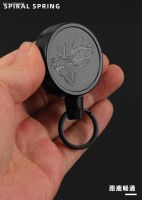 ☒ Anti-theft Telescopic Keychain Retractable Hook Keychain Telescopic Burglar Chain Key Holder Tactical Key Ring Accessories 60cm