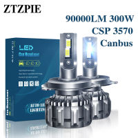 ZTZPIE 12V 24V 6000K HB4 9005 9006 H1 H7 H4 9012หลอดไฟ Led โคมไฟ CSP 3570 High Power ไฟหน้ารถหมอก300W HB3