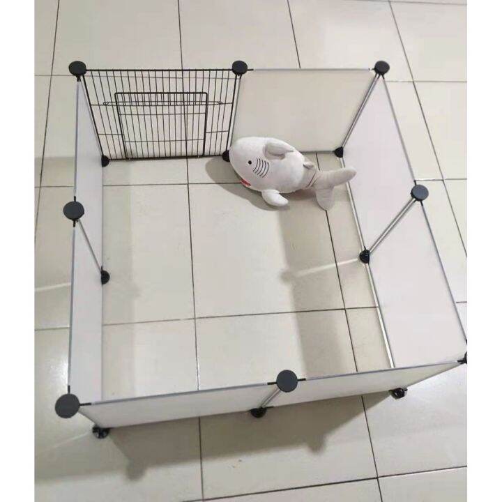 【FREEBIES!】DIY Plastic Pet Playpen Cage with Door 35x35cm Lazada PH
