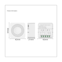 1 Piece Tuya WiFi Smart Dimmers Switch Module Smart Dimmer Switch LED Lights Dimmable Switch Supports 2 Way Control Work with for Alexa Google Home