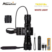 Alonefire XML-T6 501B Đèn Pin LED L2 Đèn Chiếu Sáng Ngoài Trời 18650