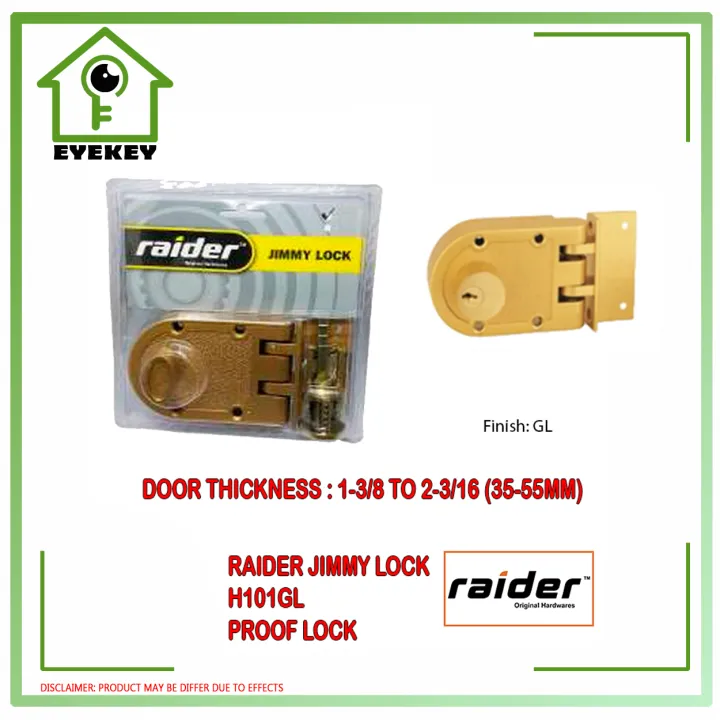 RAIDER DEADLOCK JIMMY LOCK H101, JIMMY PROOF LOCK Lazada PH