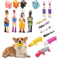 Dog Squeaky Ruer Toys Dog Latex Chew Toy Chicken Animal Bite Resistant Puppy Sound Toy Dog Supplies For Small Medium Large Dog