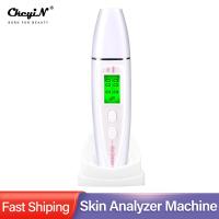 Precision Skin Oil Content Analyzer LCD Digital Facial Skin Moisture Meter Battery Operated Skin Care Tester Monitor Detector 50