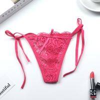 [A LIKE] 1 Pc เซ็กซี่ G String Thongs ผู้หญิง PantiesSheer ชุดชั้นในด้านข้างนุ่ม Tie ชุดชั้นใน BriefsTransparent กางเกงทอง