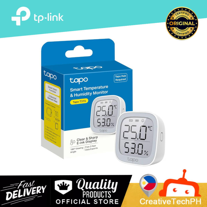 Tapo T315, Smart Temperature & Humidity Monitor