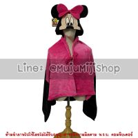 MOH_ผ้าห่ม หมวก  คลุมไหล่ มินนี่ Minnie [ส่งฟรี]ผ้าห่มกันหนาว  ผ้าห่มพกพา